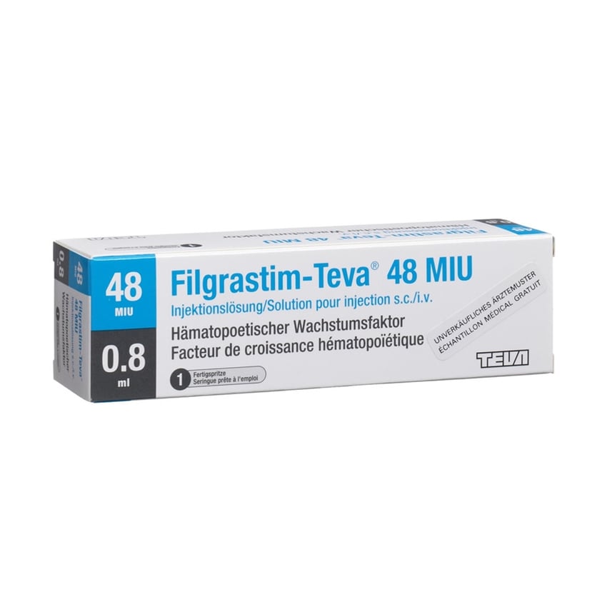 Filgrastim-Teva 48 / 0.8 ml, Injektionslösung in Fertigspritzen