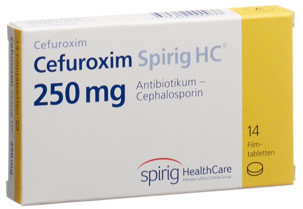 CEFUROXIME Spirig HC cpr pellic 250 mg 14 pce