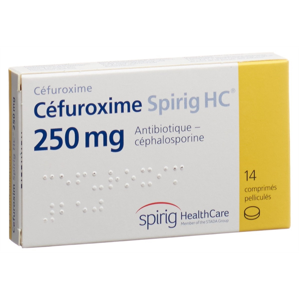 CEFUROXIME Spirig HC cpr pellic 250 mg 14 pce