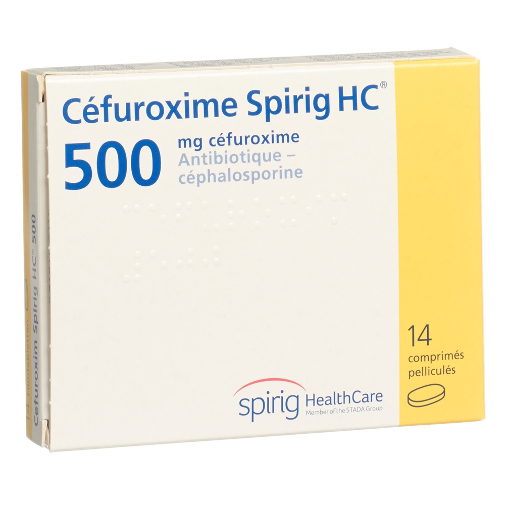 CEFUROXIME Spirig HC cpr pellic 500 mg 14 pce