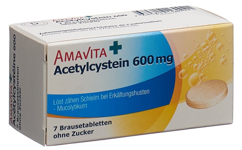 Amavita Acetylcystein 600 mg, Brausetabletten