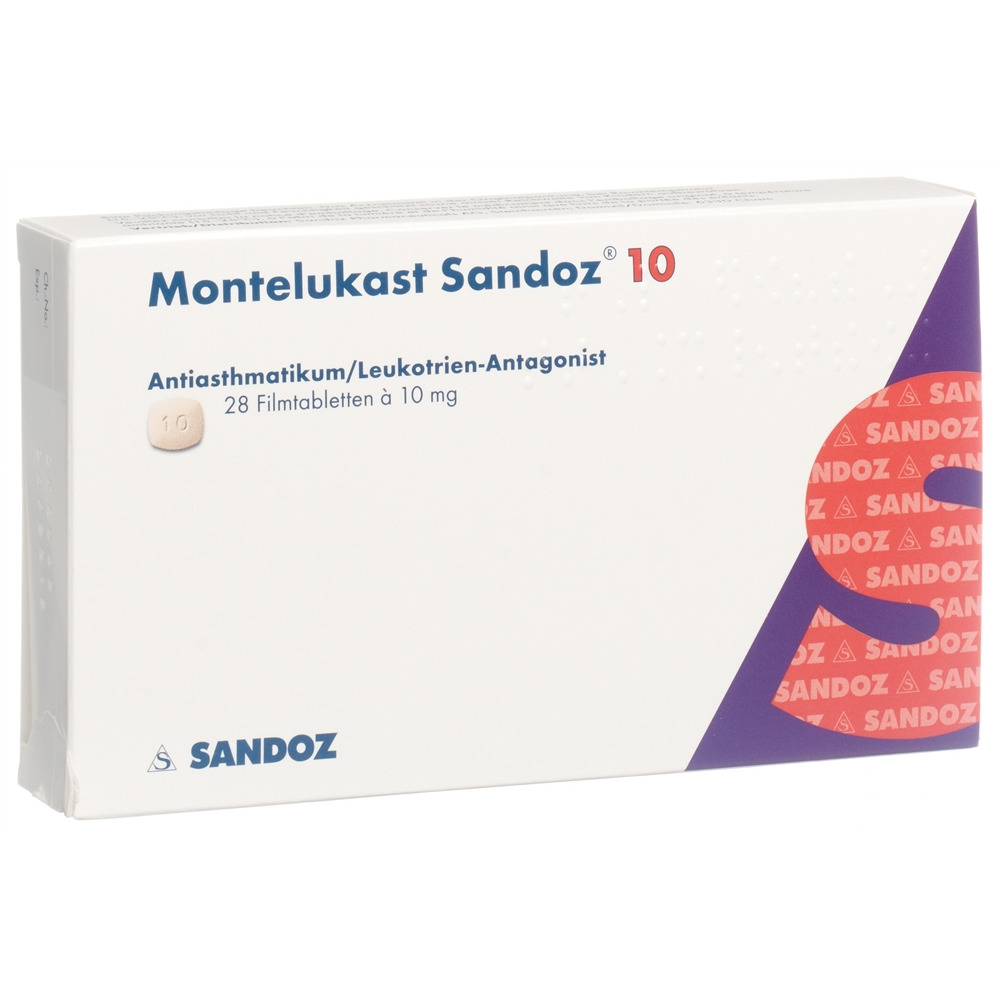 MONTELUKAST Sandoz cpr pell 10 mg 28 pce