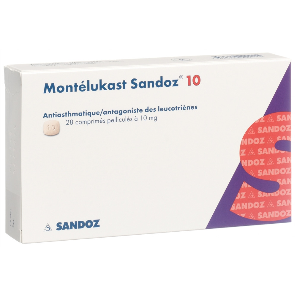 MONTELUKAST Sandoz cpr pell 10 mg 28 pce