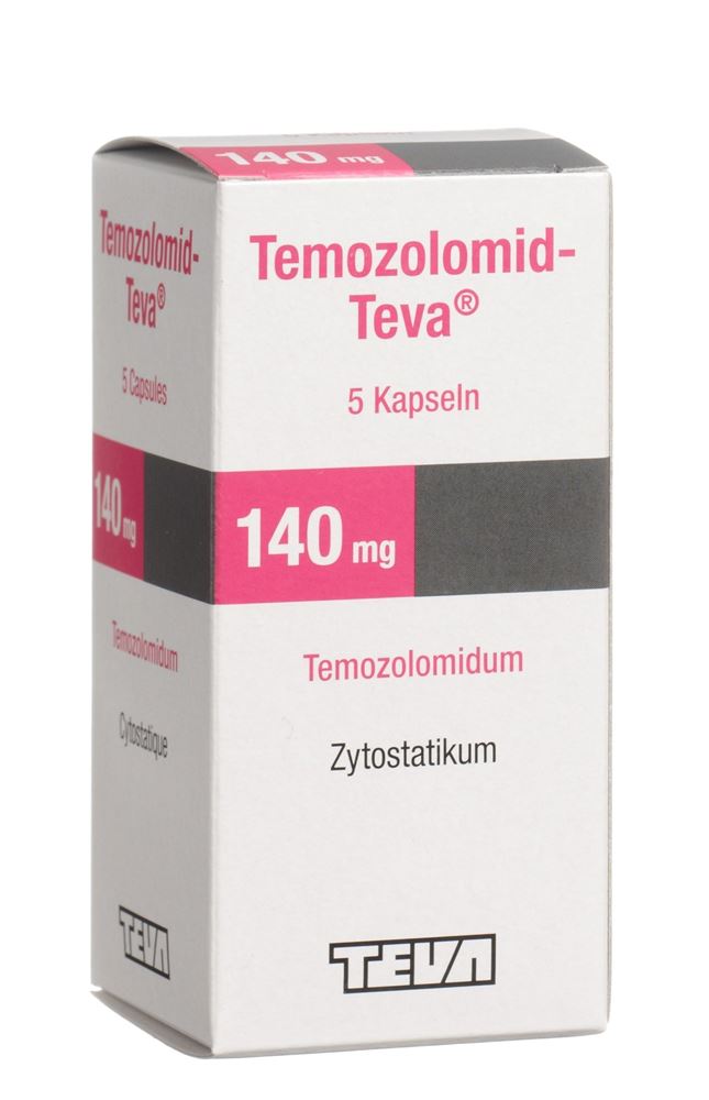 TEMOZOLOMID Teva caps 140 mg fl 5 pce