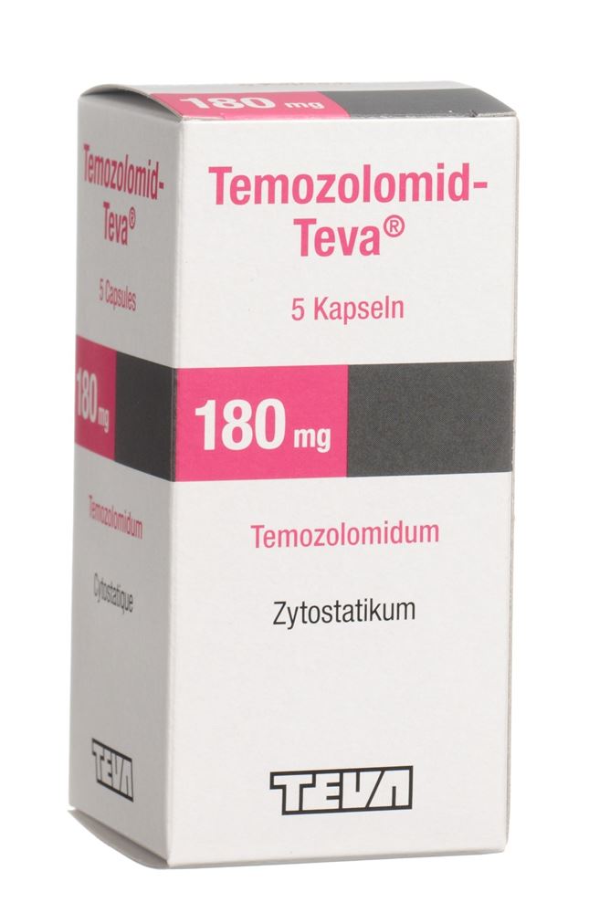 TEMOZOLOMID Teva caps 180 mg fl 5 pce