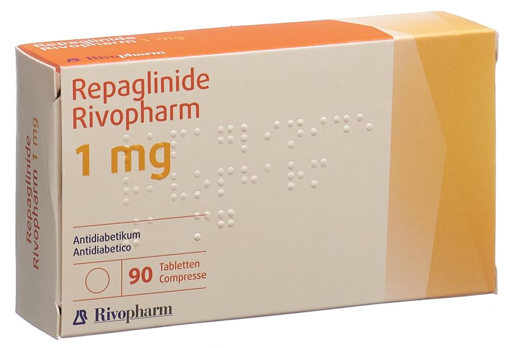 REPAGLINIDE Rivopharm cpr 1 mg 90 pce
