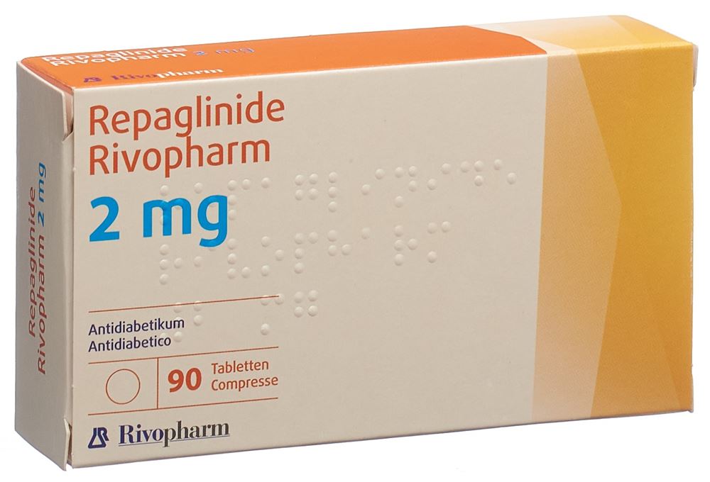 REPAGLINIDE Rivopharm cpr 2 mg 90 pce