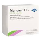 Merional HG 75 I.U., polvere e solvente per soluzione iniettabile i.m, s.c (siringa preriempita con solvente)