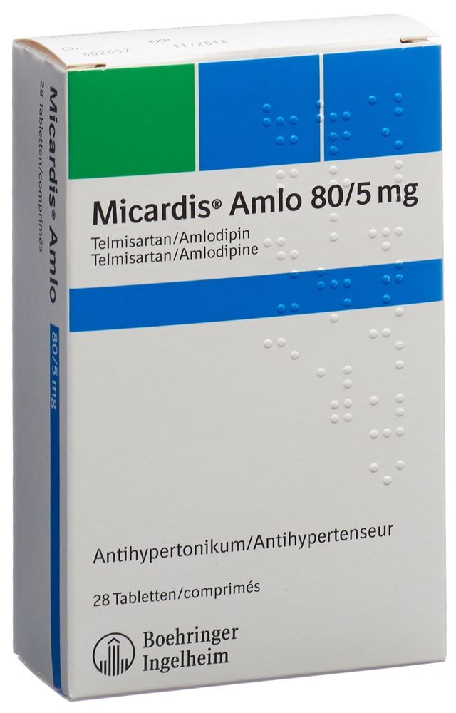 MICARDIS Amlo cpr 80/5 mg 28 pce
