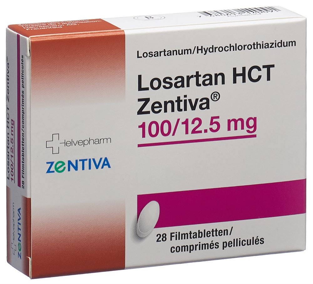 LOSARTAN HCT Zentiva cpr pell 100/12.5 mg 28 pce