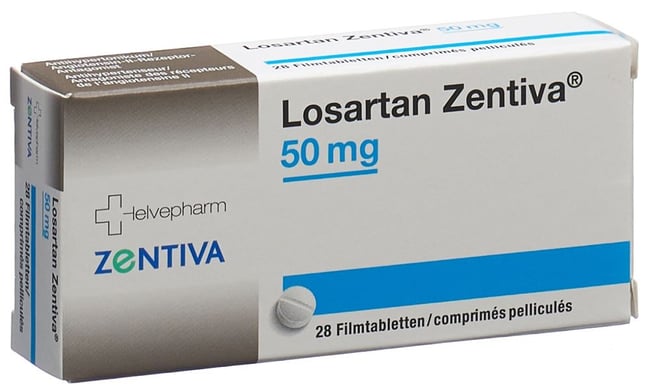 LOSARTAN HCT Zentiva cpr pell 100/25 mg 28 pce