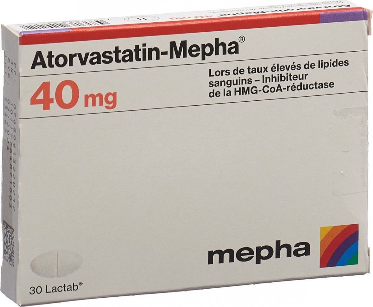Atorvastatin-Mepha, lactabs 20 mg , 90 pce