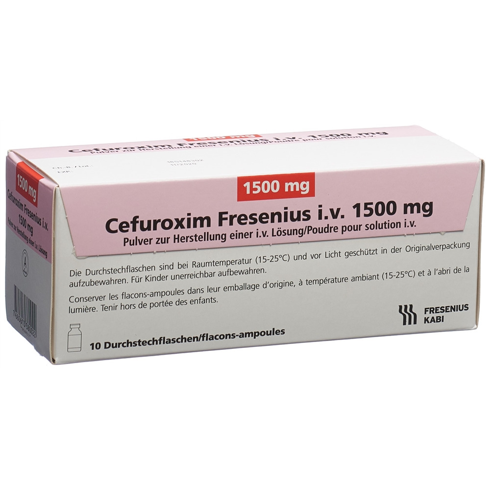 Cefuroxim Fresenius i.v. 1500 mg, Pulver zur Herstellung einer Injektions-/Infusionslösung