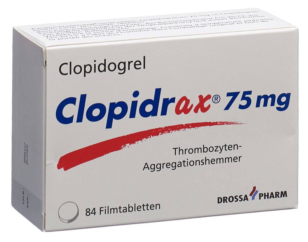CLOPIDRAX cpr pell 75 mg 84 pce