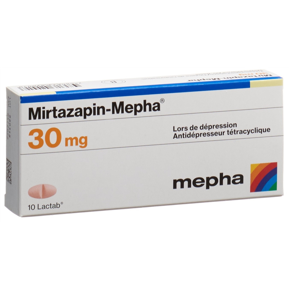 MIRTAZAPIN Mepha cpr pell 30 mg 10 pce