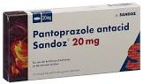 Pantoprazol antacid Sandoz, magensaftresistente Filmtabletten