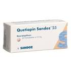 Quetiapin Sandoz 25 mg, Filmtabletten