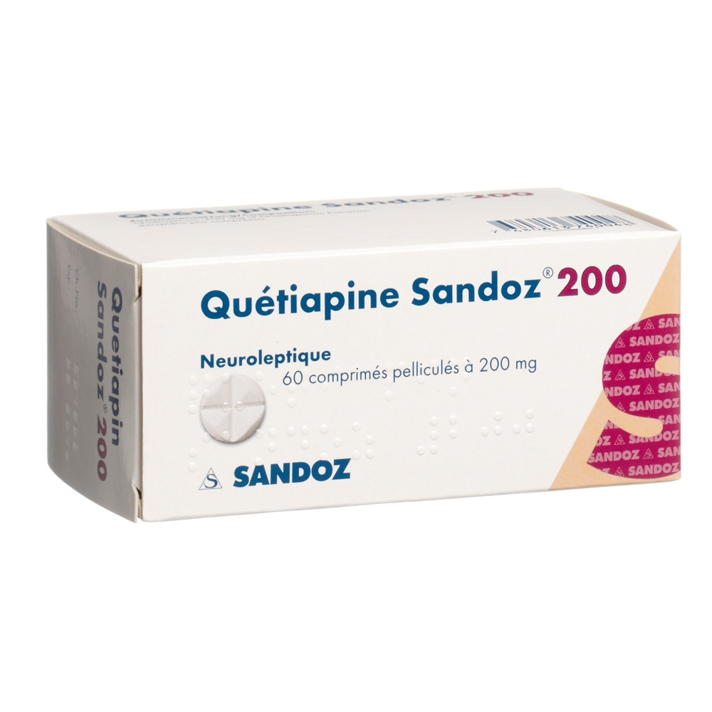 QUETIAPINE Sandoz cpr pell 200 mg 60 pce