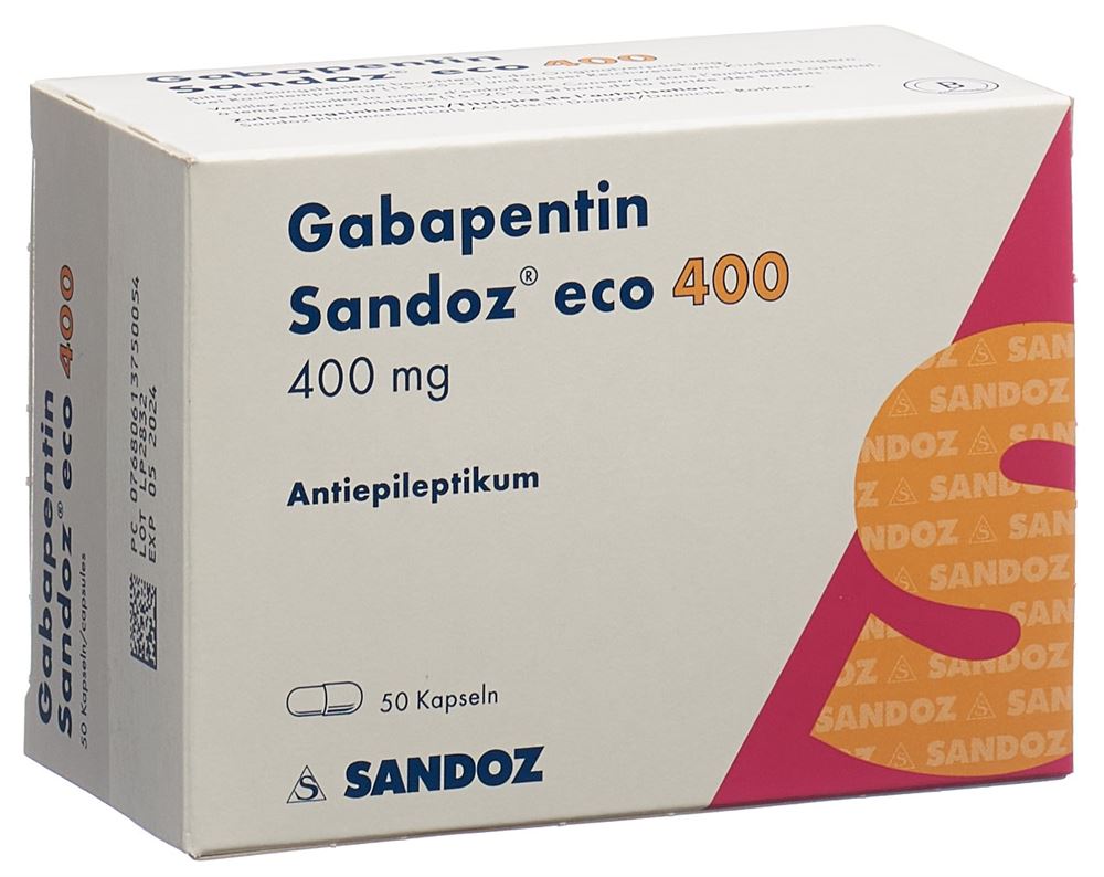 GABAPENTINE Sandoz eco caps 400 mg 50 pce