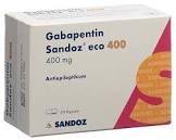 GABAPENTINE Sandoz eco caps 400 mg 50 pce