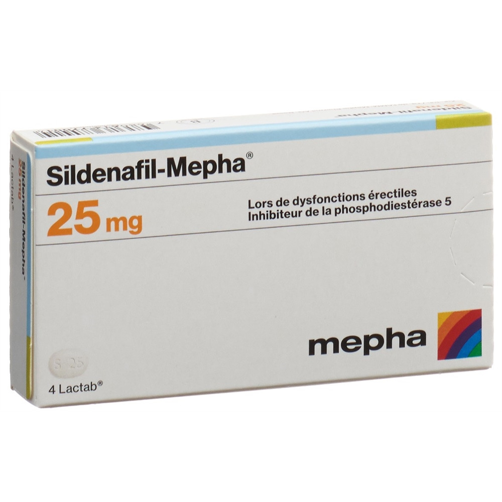 SILDENAFIL Mepha cpr pell 25 mg 4 pce