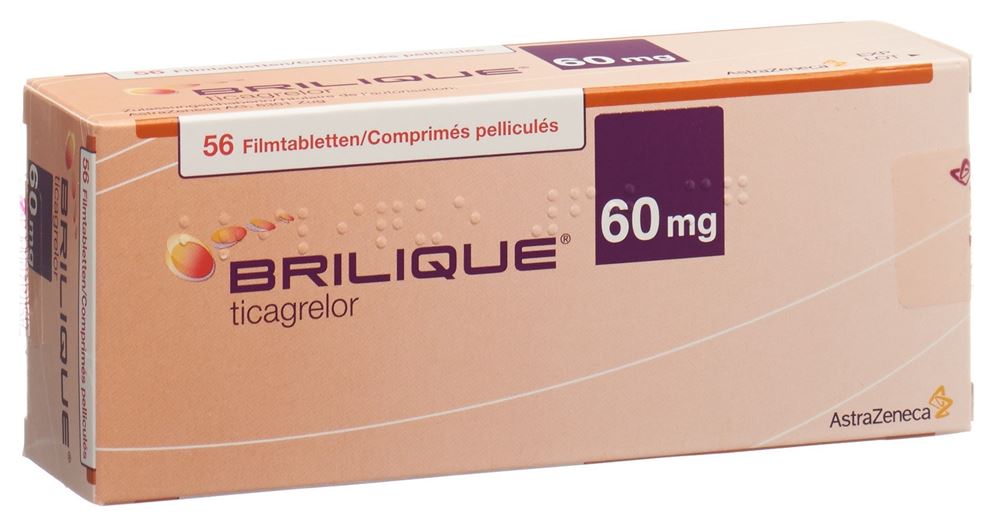 BRILIQUE cpr pell 60 mg 56 pce