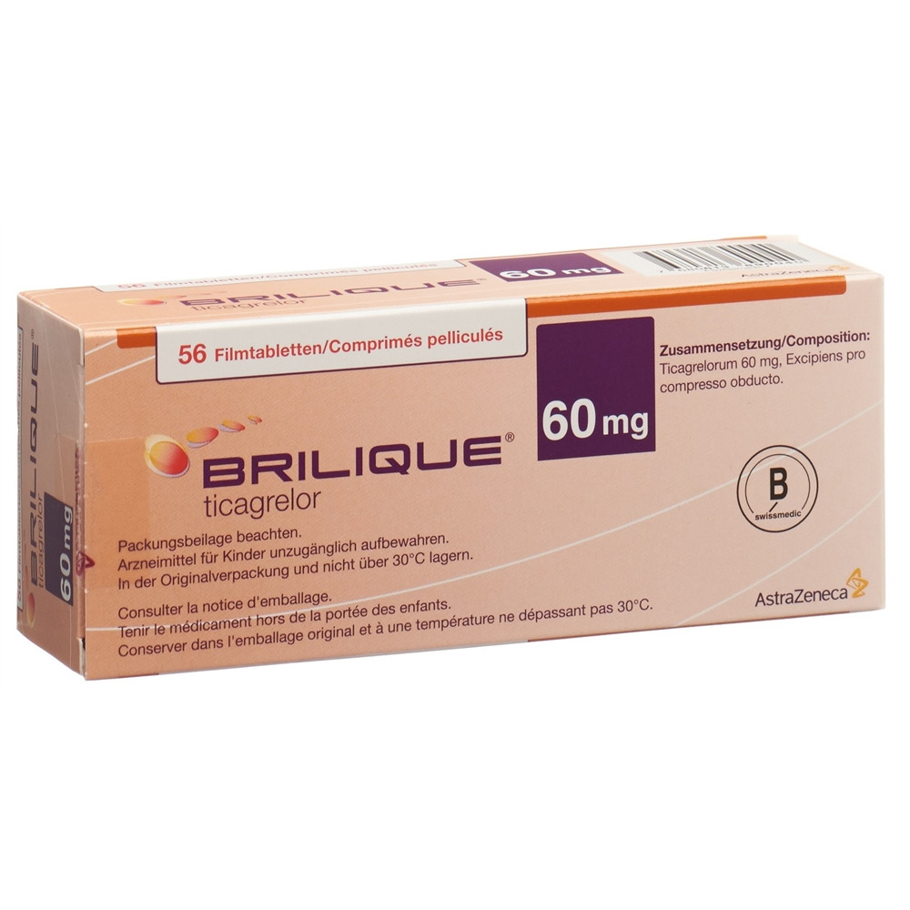 BRILIQUE cpr pell 60 mg 56 pce