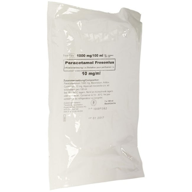 PARACETAMOL Fresenius 1 g/100ml Freefl 20 x 100 ml