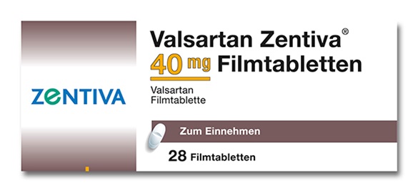 Valsartan Zentiva 40 mg, Filmtabletten