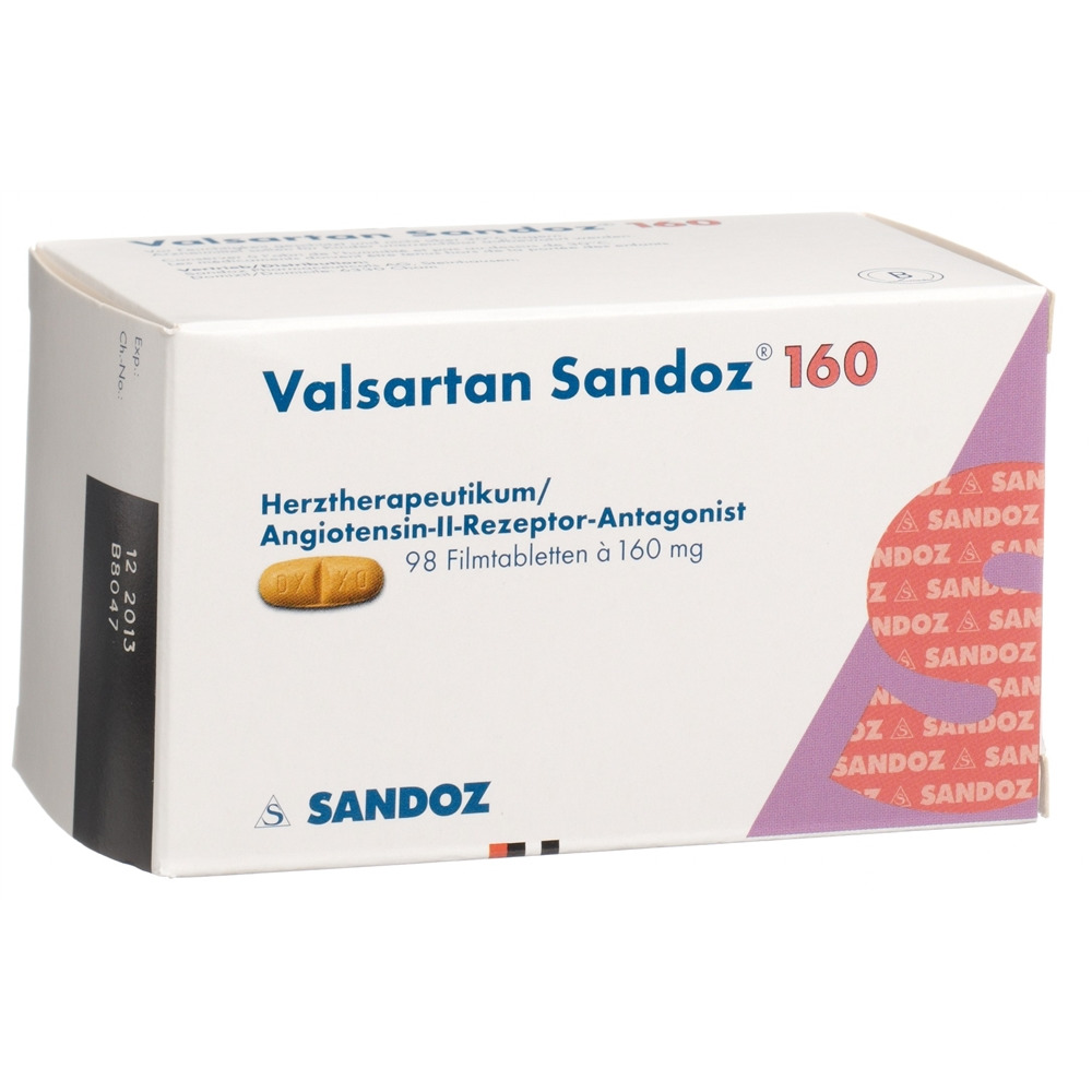 Valsartan Zentiva 160 mg, Filmtabletten