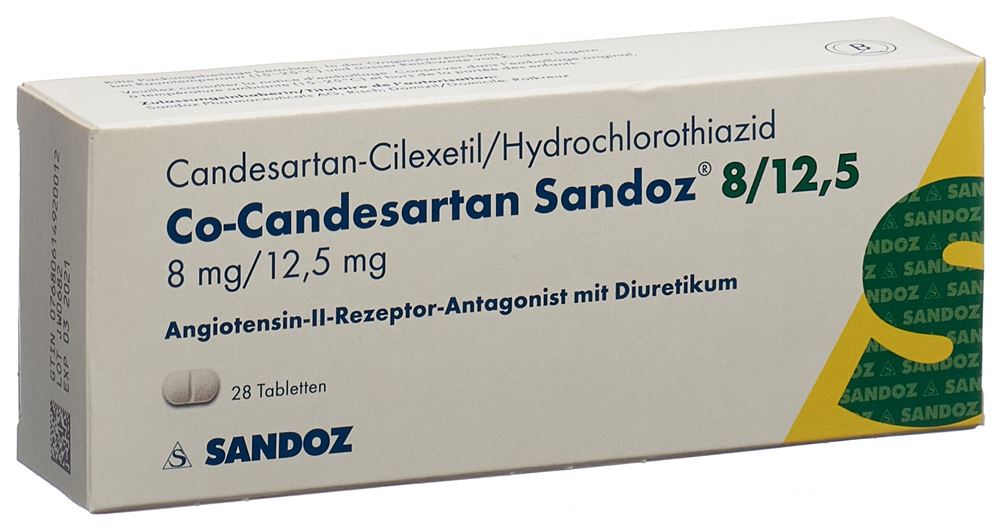 CO-CANDESARTAN Sandoz cpr 8/12.5 mg 28 pce