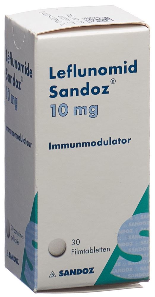 LEFLUNOMIDE Sandoz cpr pell 10 mg bte 30 pce