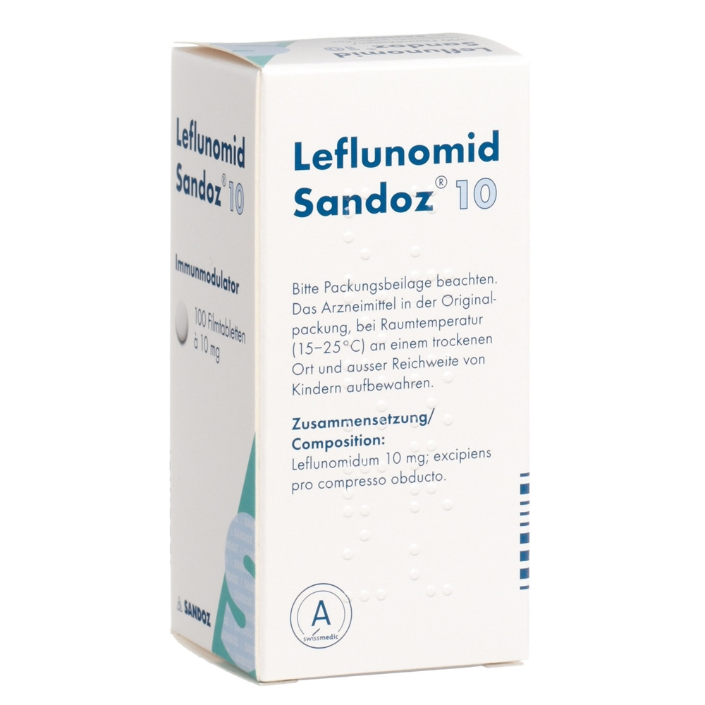 LEFLUNOMIDE Sandoz cpr pell 10 mg bte 100 pce