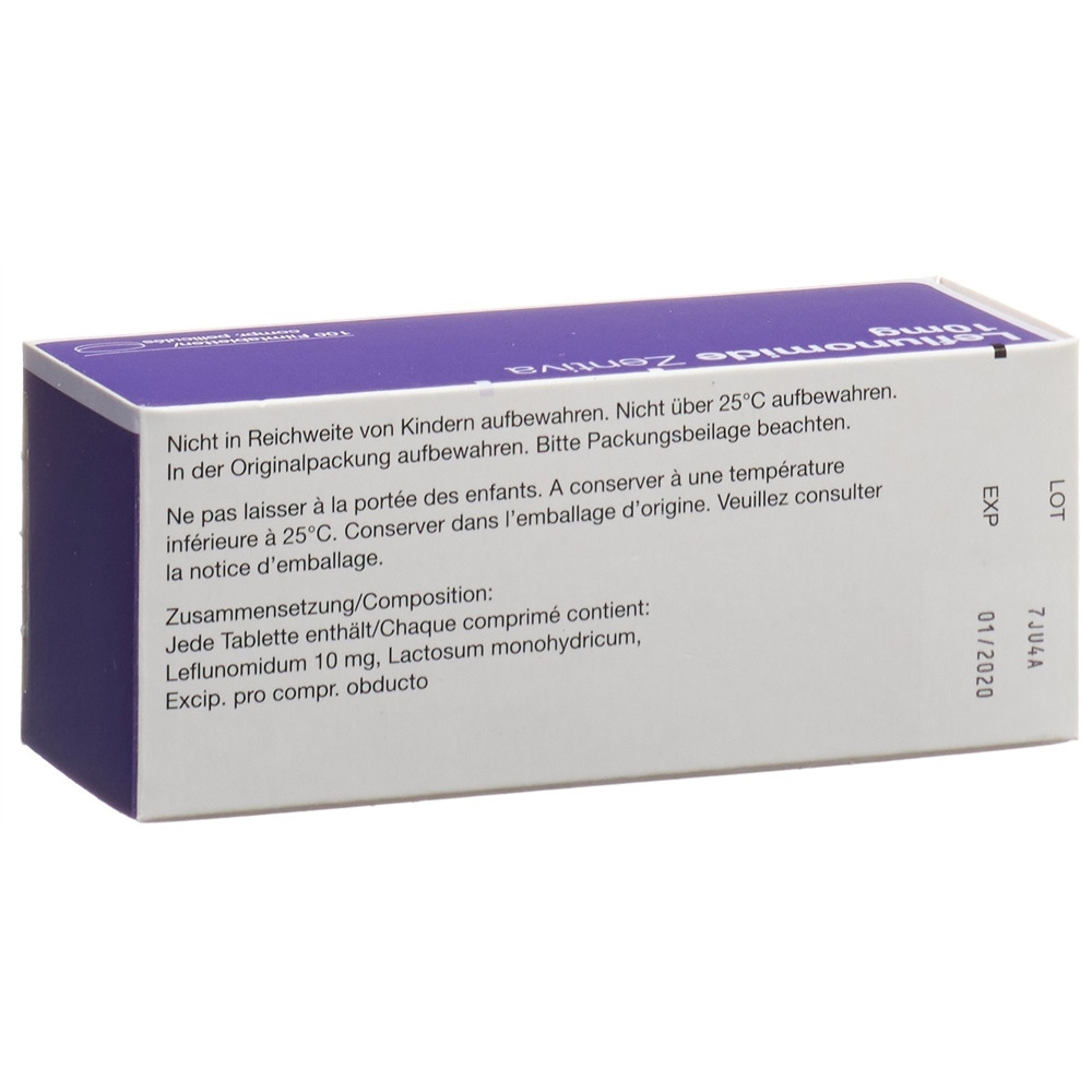 LEFLUNOMIDE Sandoz cpr pell 10 mg bte 100 pce