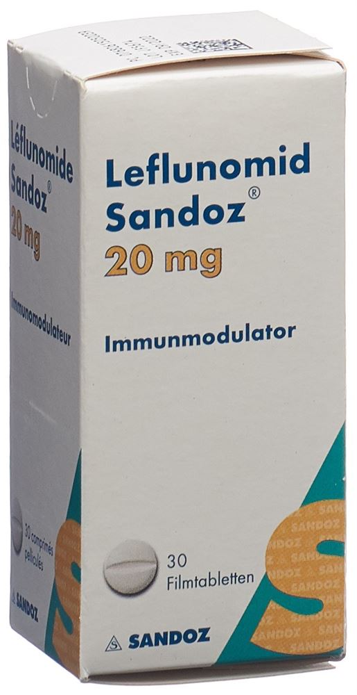 LEFLUNOMIDE Sandoz cpr pell 20 mg bte 30 pce