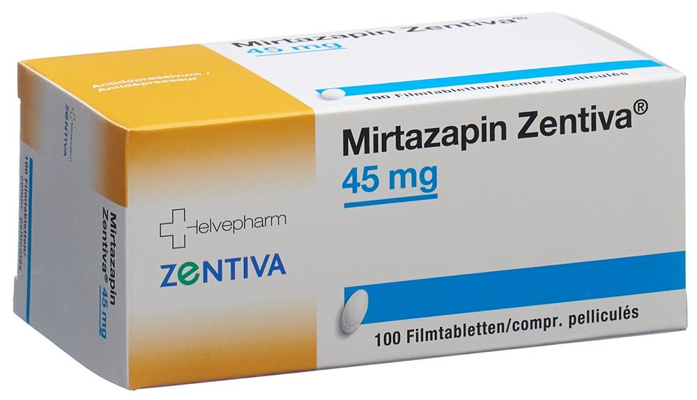 MIRTAZAPIN Zentiva cpr pell 45 mg 100 pce