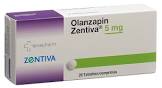 Olanzapin Zentiva 5 mg, Tabletten
