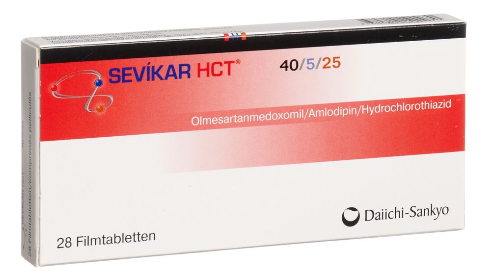 SEVIKAR HCT cpr pell 40/5/25 mg 28 pce
