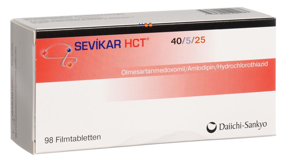 SEVIKAR HCT cpr pell 40/5/25 mg 98 pce