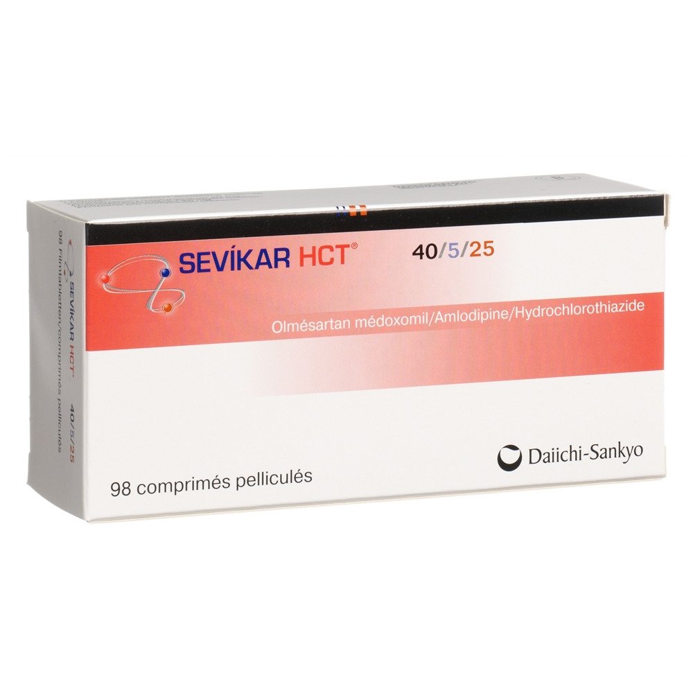 SEVIKAR HCT cpr pell 40/5/25 mg 98 pce