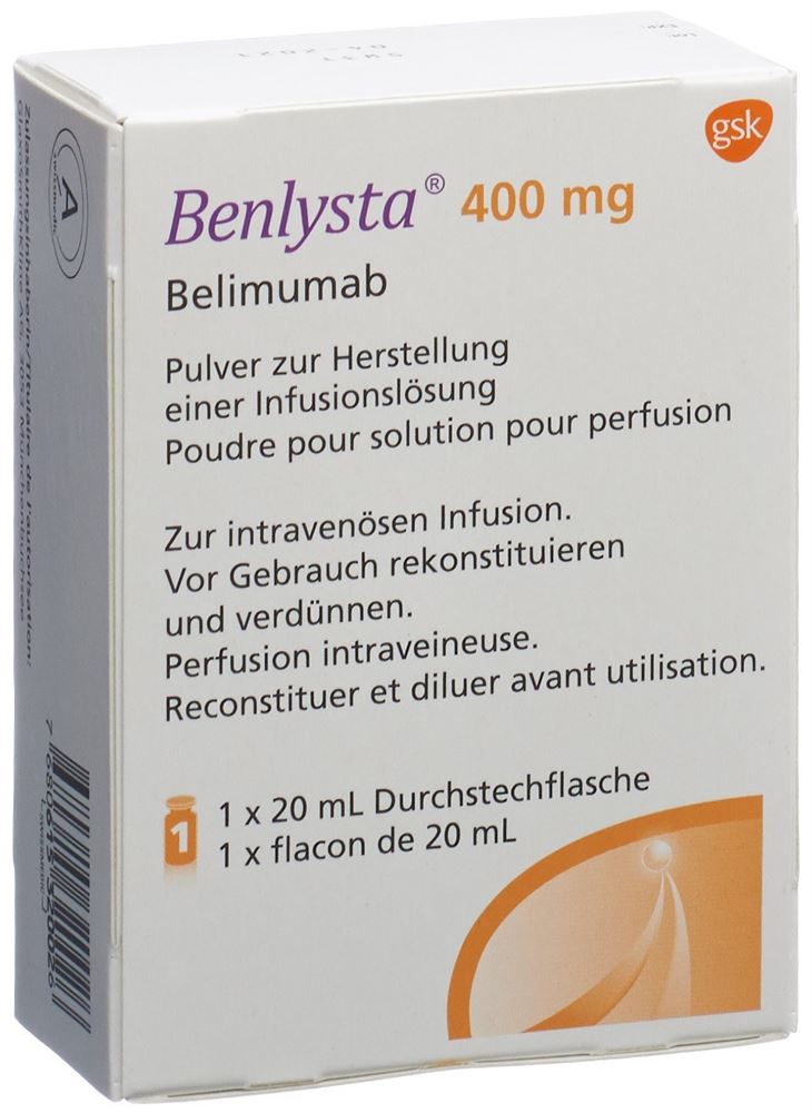 BENLYSTA subst sèche 400 mg flac