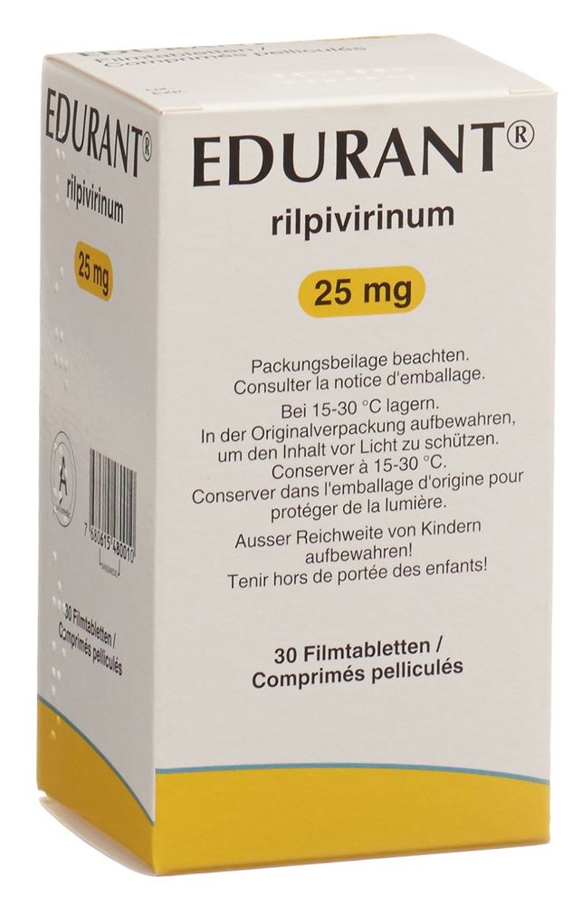 EDURANT cpr pell 25 mg flac 30 pce