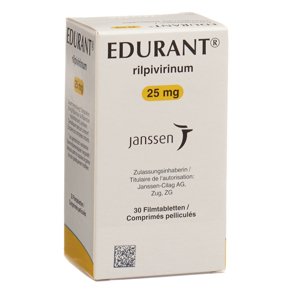 EDURANT cpr pell 25 mg flac 30 pce