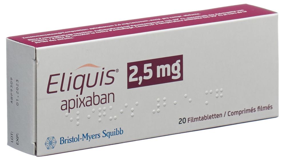 ELIQUIS cpr pell 2.5 mg 20 pce