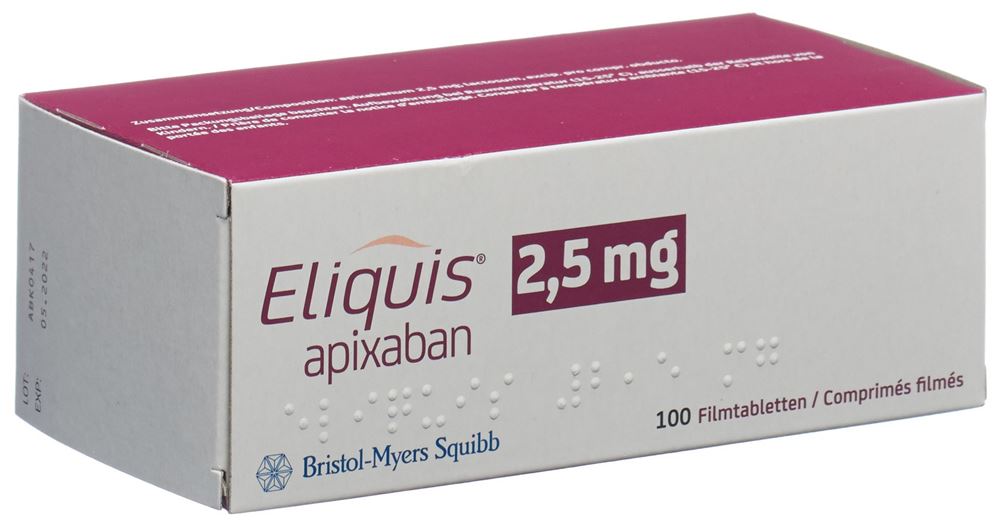 ELIQUIS cpr pell 2.5 mg 100 pce