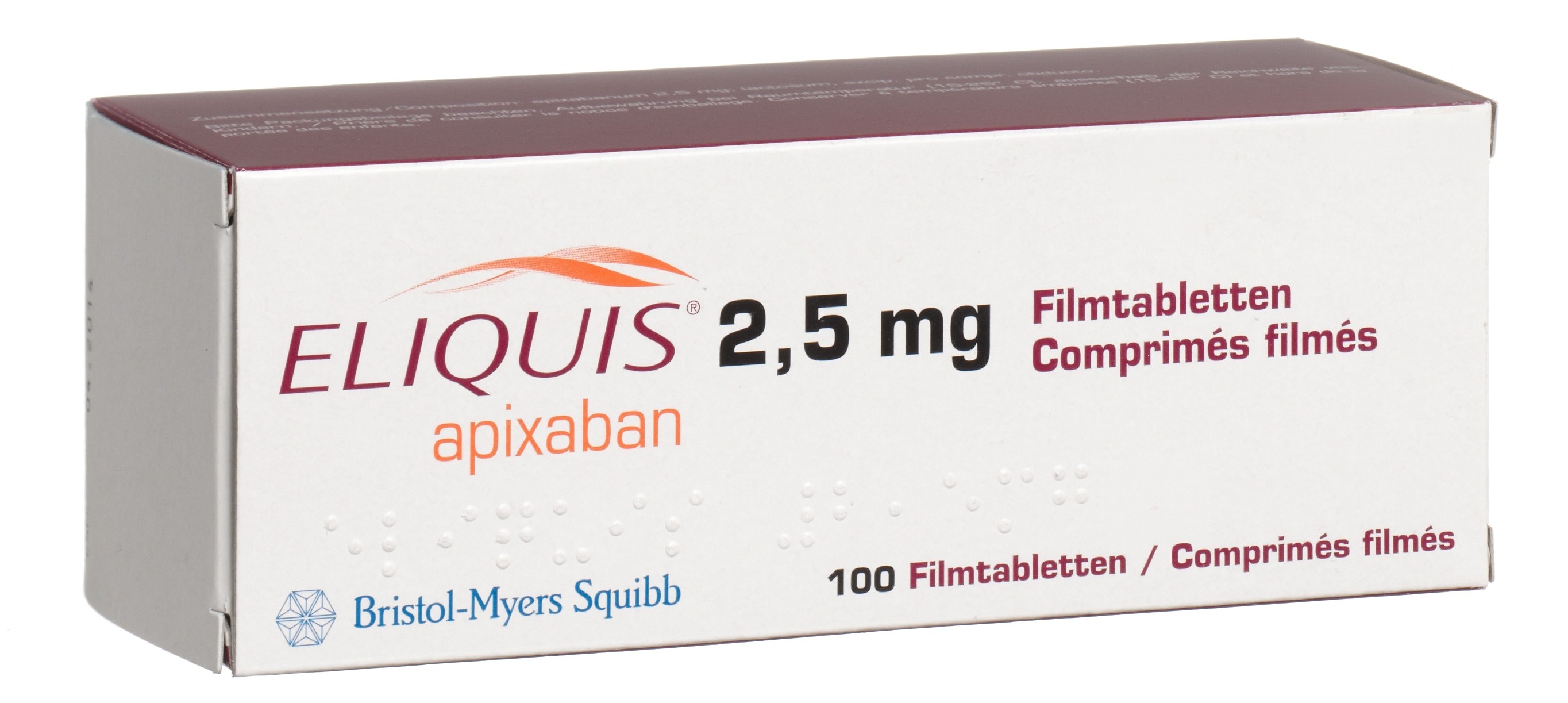 ELIQUIS cpr pell 2.5 mg 56 pce