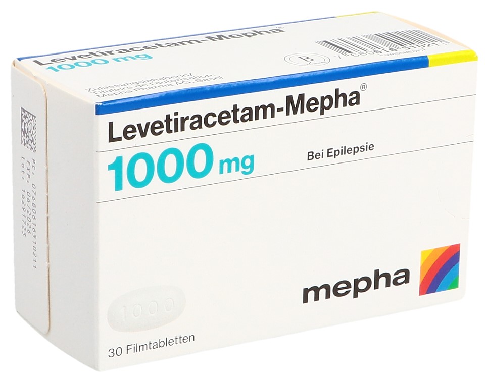 LEVETIRACETAM Mepha cpr pell 1000 mg 30 pce