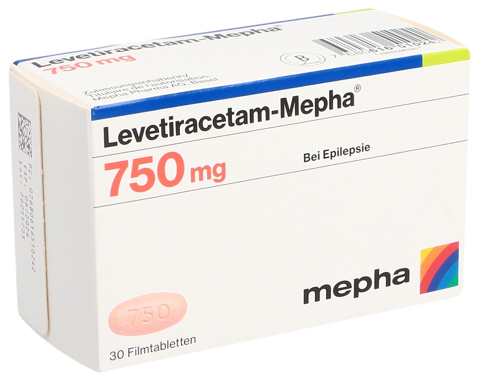 LEVETIRACETAM Mepha cpr pell 750 mg 30 pce