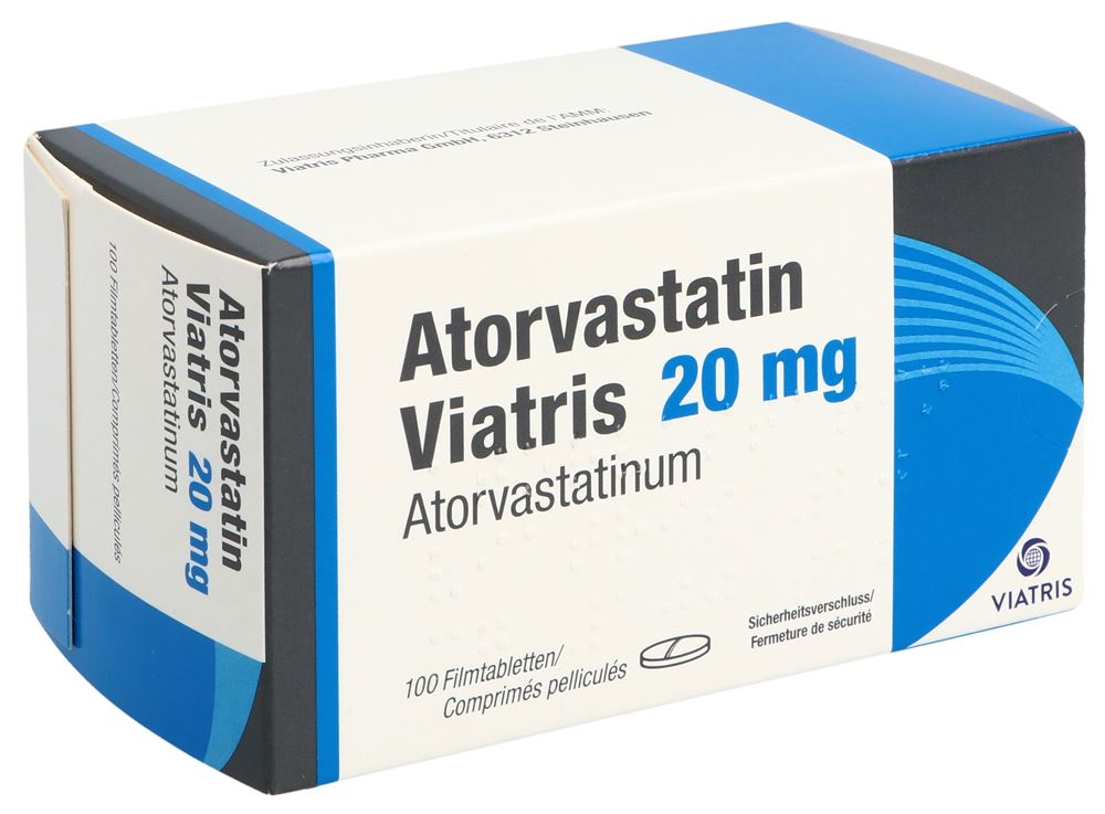 ATORVASTATIN Viatris cpr pell 20 mg 100 pce