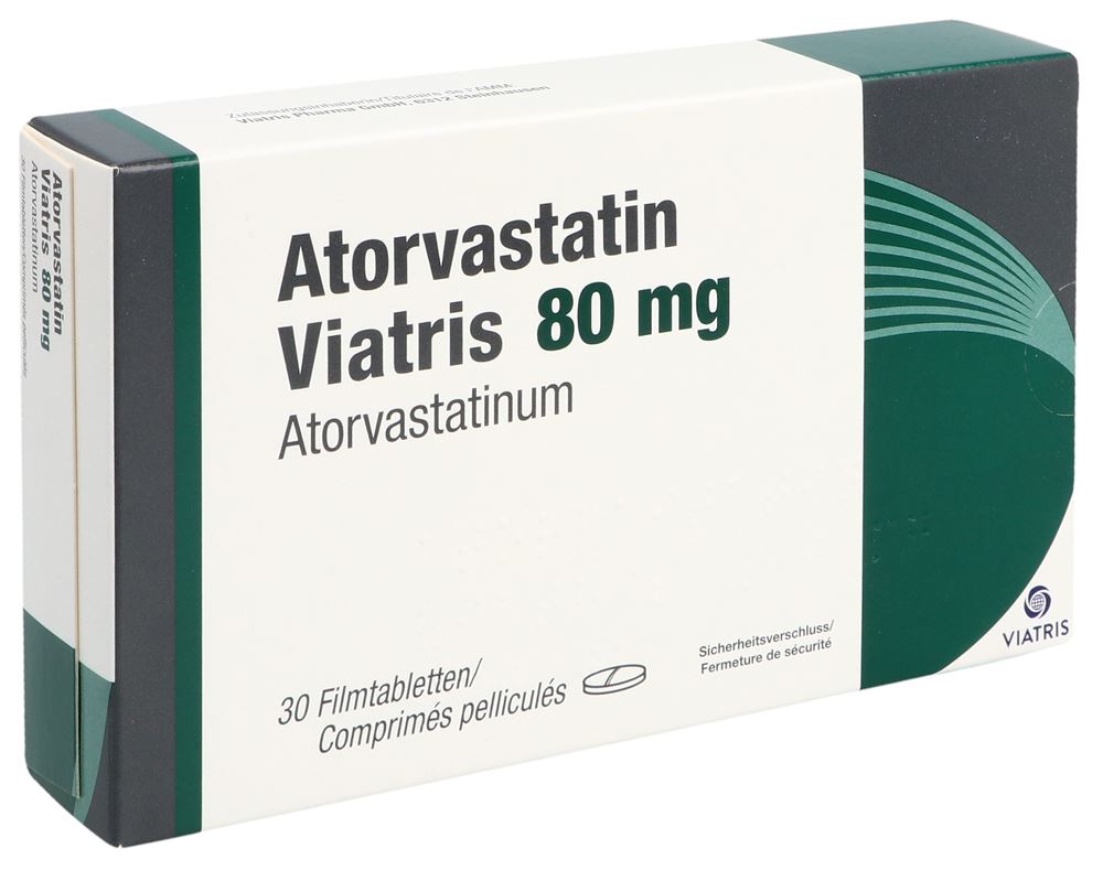 ATORVASTATIN Viatris cpr pell 80 mg 30 pce